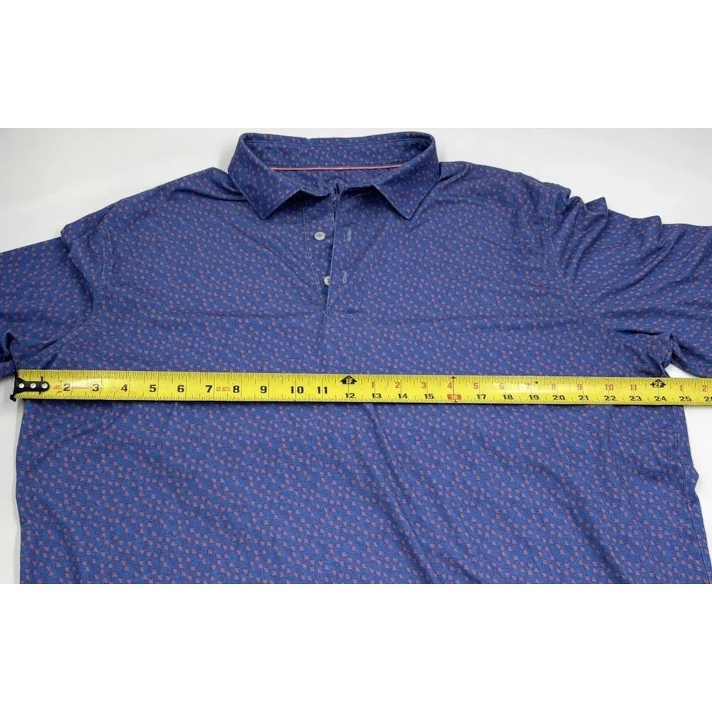 Criquet Men's L Navy Cotton Short‎ Sleeve Shirt